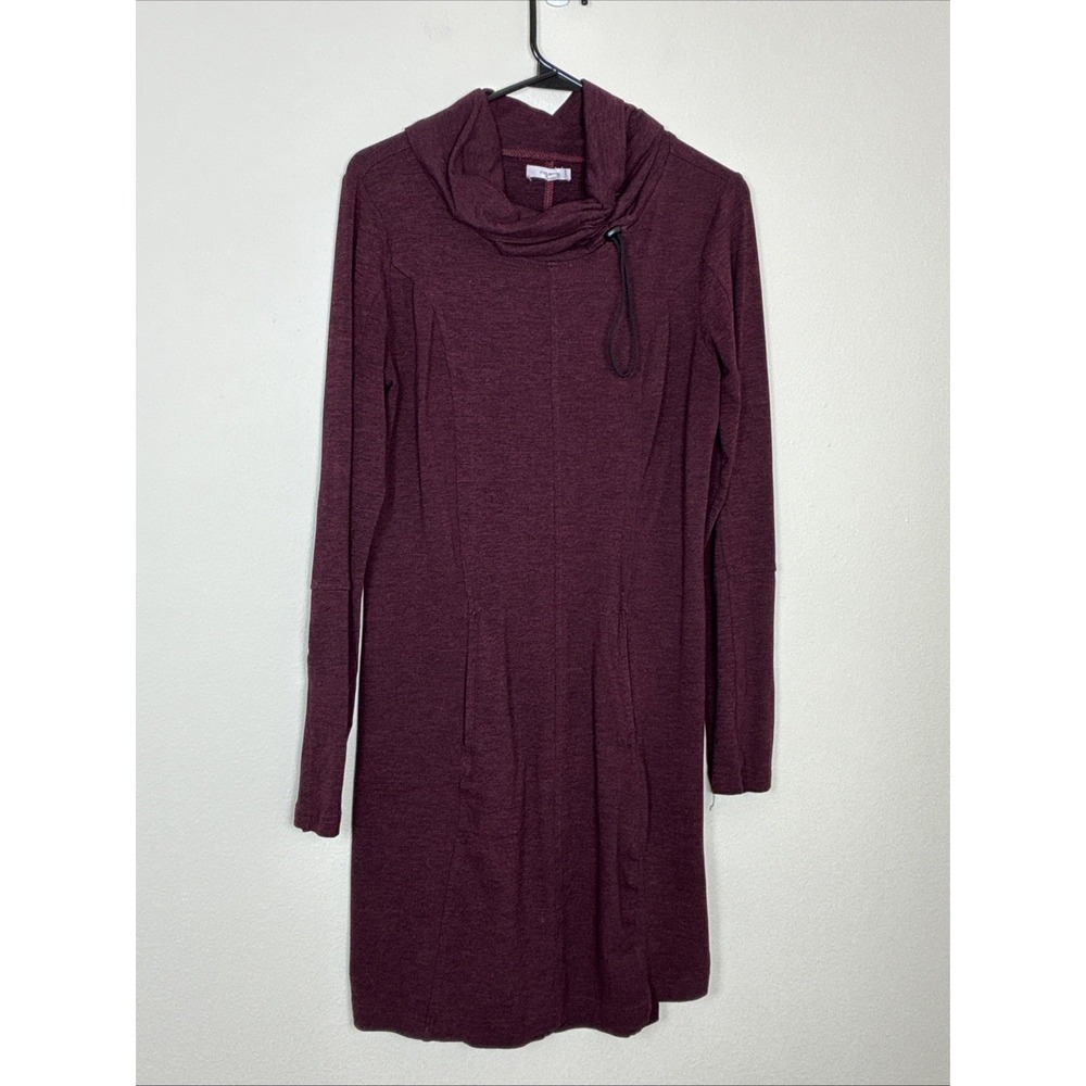 Maurice's Burgundy Funnel Neck with drawstring Dress Size XS